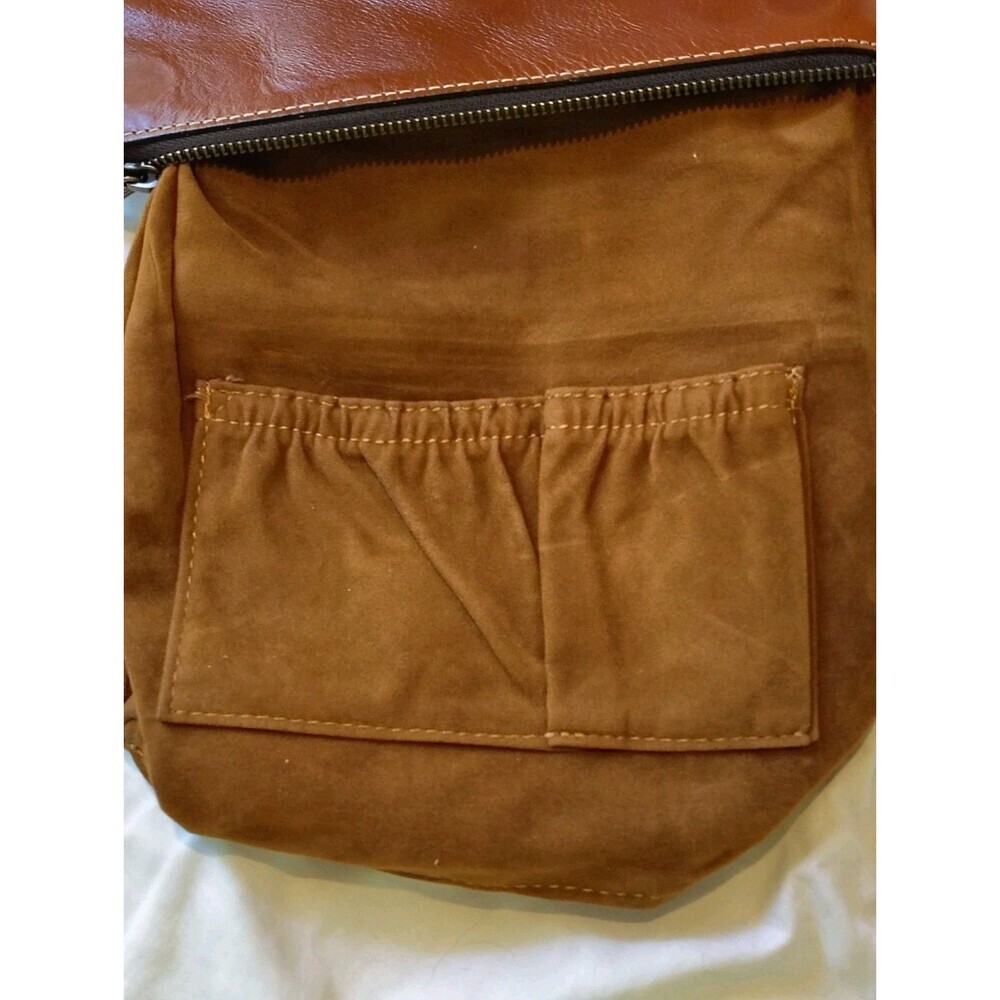 ​Patricia Nash Tan Leather Foldover Wristlet Clutch Bag — AS IS / READ DESC - Picture 14 of 16